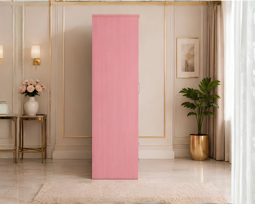 Luxury 2 Door Wardrobe with 2 Bottom Drawers-Premium 2 Door Bedroom Wardrobe with 2 Storage Drawers - Image 3