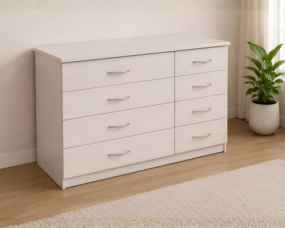 Chest of 4+4 Drawers - Luxury Wooden Drawer - Stylish Wooden Drawer