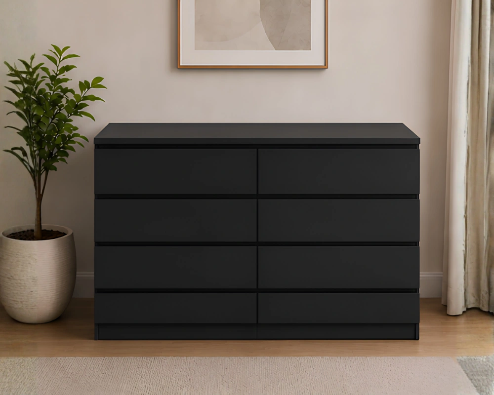 4+4 Chest of Drawers – Elegant Contemporary Drawers - Stylish Bedroom Furniture Set - Image 2