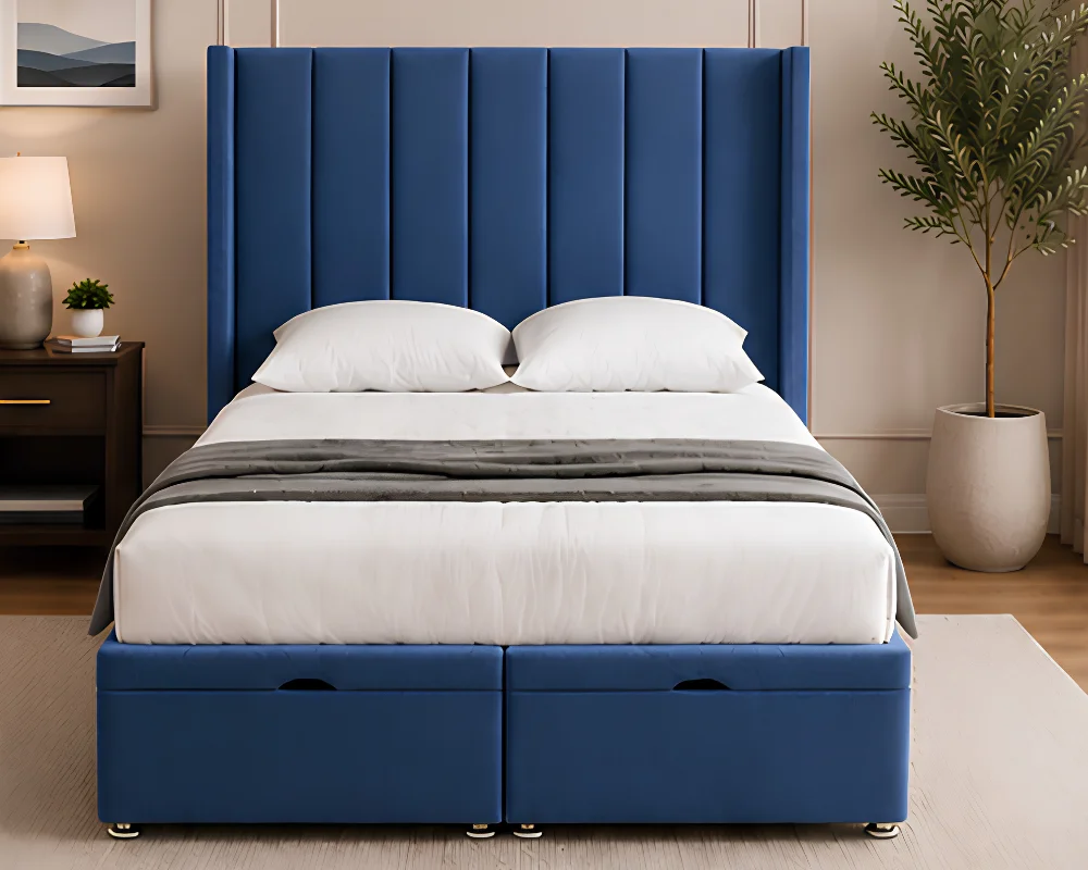 Double Size Ottoman Bed with Mattress - Double Size Storage Bed with Mattress