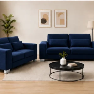 Designer Sofa Set Blue – Premium 3+2 Seater Sofa for Modern Living Room