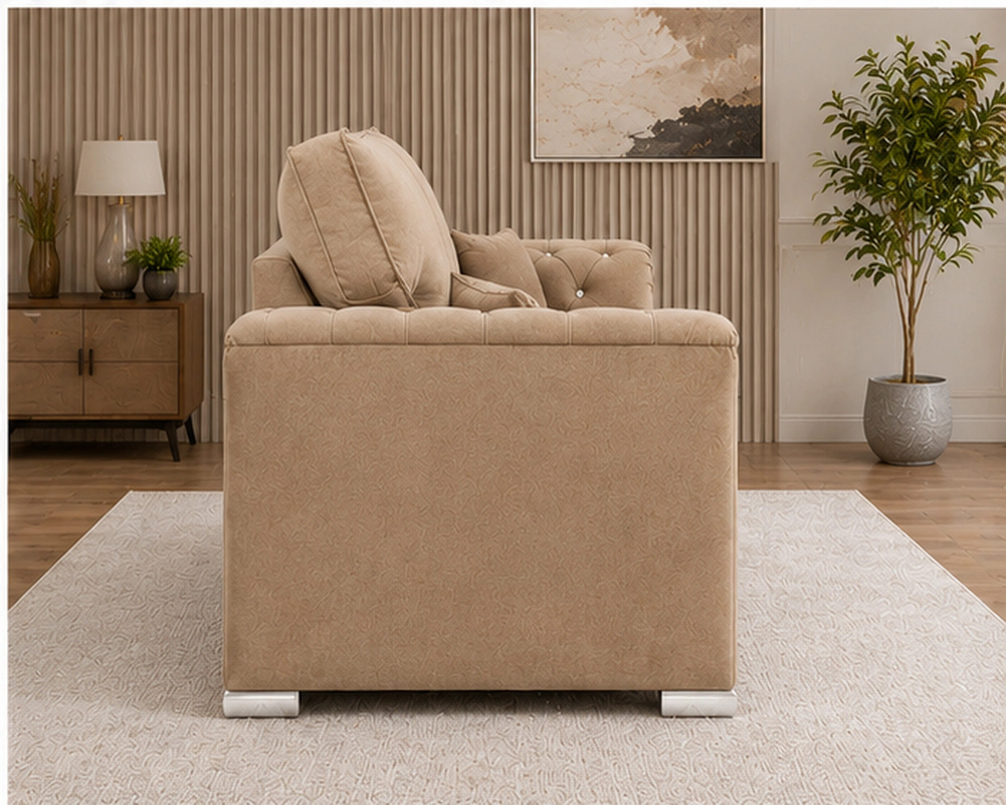 Elegant 2 Seater Sofa – Stylish Living Room Furniture Luxury Chesterfield Style 2 Seater Sofa - Image 3