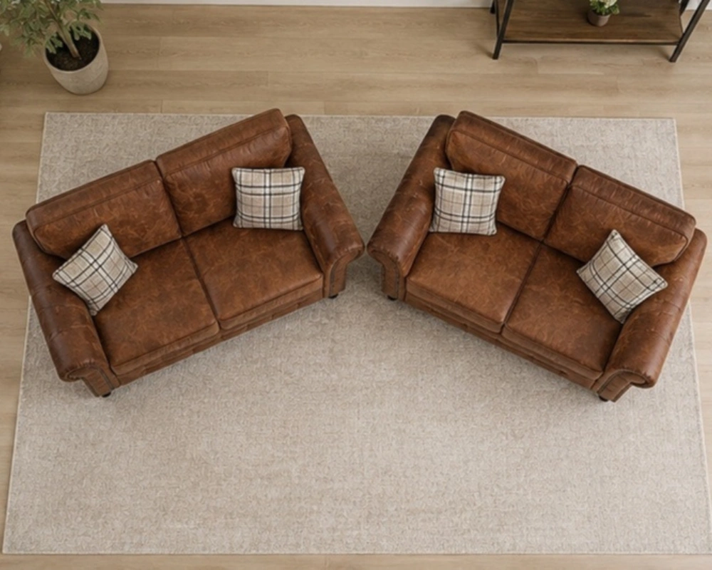 Elegant Living Room 3+2 Sofa Set - Comfortable Seating with a Beautiful Traditional Finish - Image 2