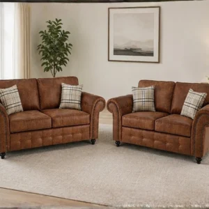 Elegant Living Room 3+2 Sofa Set - Comfortable Seating with a Beautiful Traditional Finish