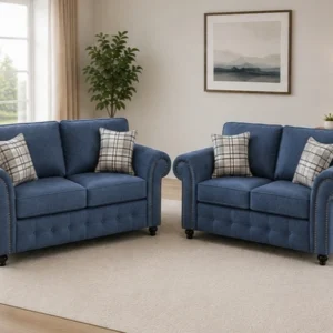 Modern Classic Chesterfield Sofa Set - Premium Upholstery with Stylish Button-Tufted Detailing