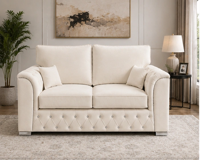 Stylish Chesterfield Sofa – Comfortable 2 Seater Design Premium 2 Seater Living Room Sofa – Elegant Appearance