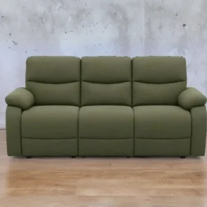 Olive Green Fabric Recliner Sofa – Modern 3 Seater Living Room Sofa