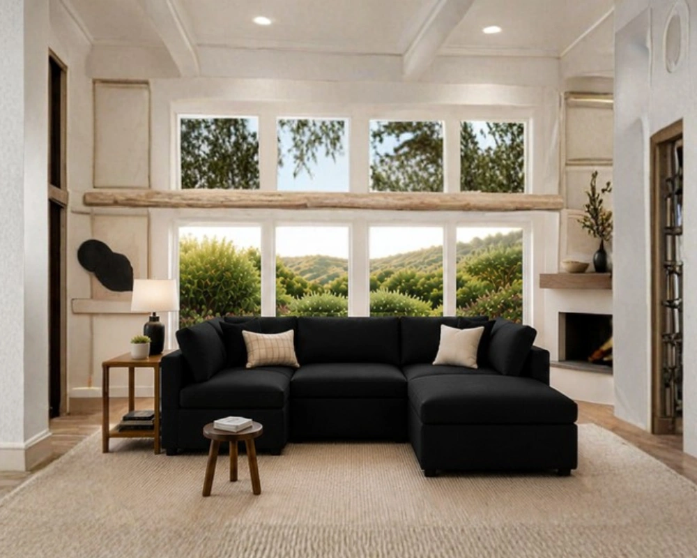 Modern U Shape Sofa – Elegant Home Furniture - Image 4