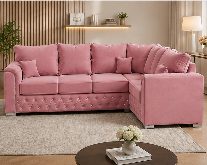 Elegant L-Shaped Camel Sofa – Luxury Corner Seating for Living Room - Malibu Sofa L-Shape - Image 2