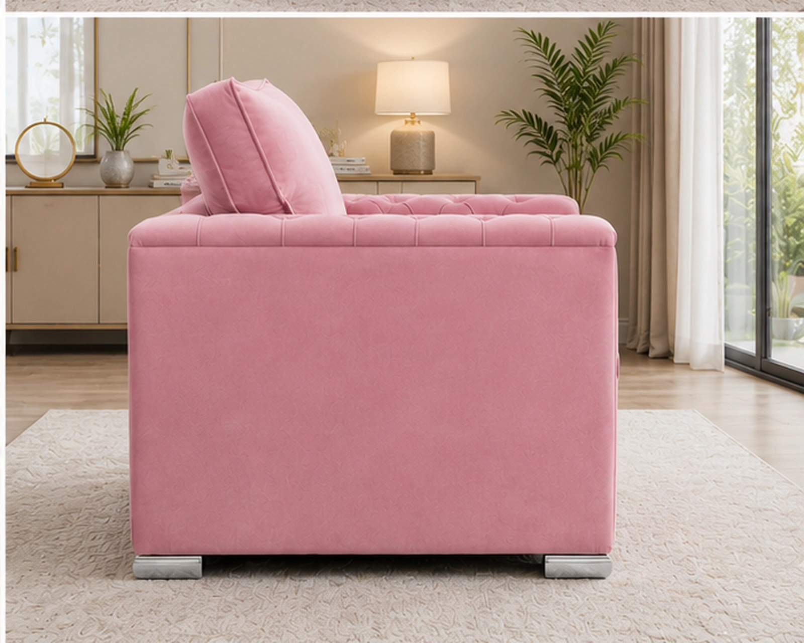 Elegant Chesterfield 1 Seater Sofa Regal Tufted 1 Seater Sofa - Image 3