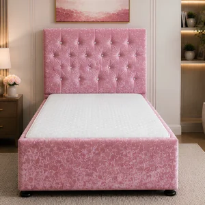 Single Ottoman Bed with Spacious Storage - Single Modern Storage Bed with Mattress
