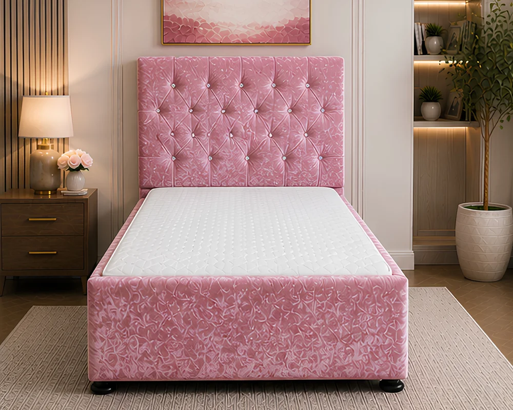 Single Ottoman Bed with Spacious Storage - Single Modern Storage Bed with Mattress
