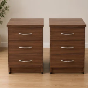 Two Bedside Table – Modern Bedroom Storage Cabinet
