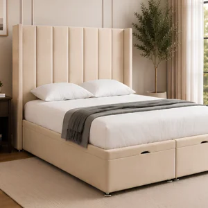 Super King Size Ottoman Storage Bed - Super King Ottoman Bed with Mattress 200 × 200 cm