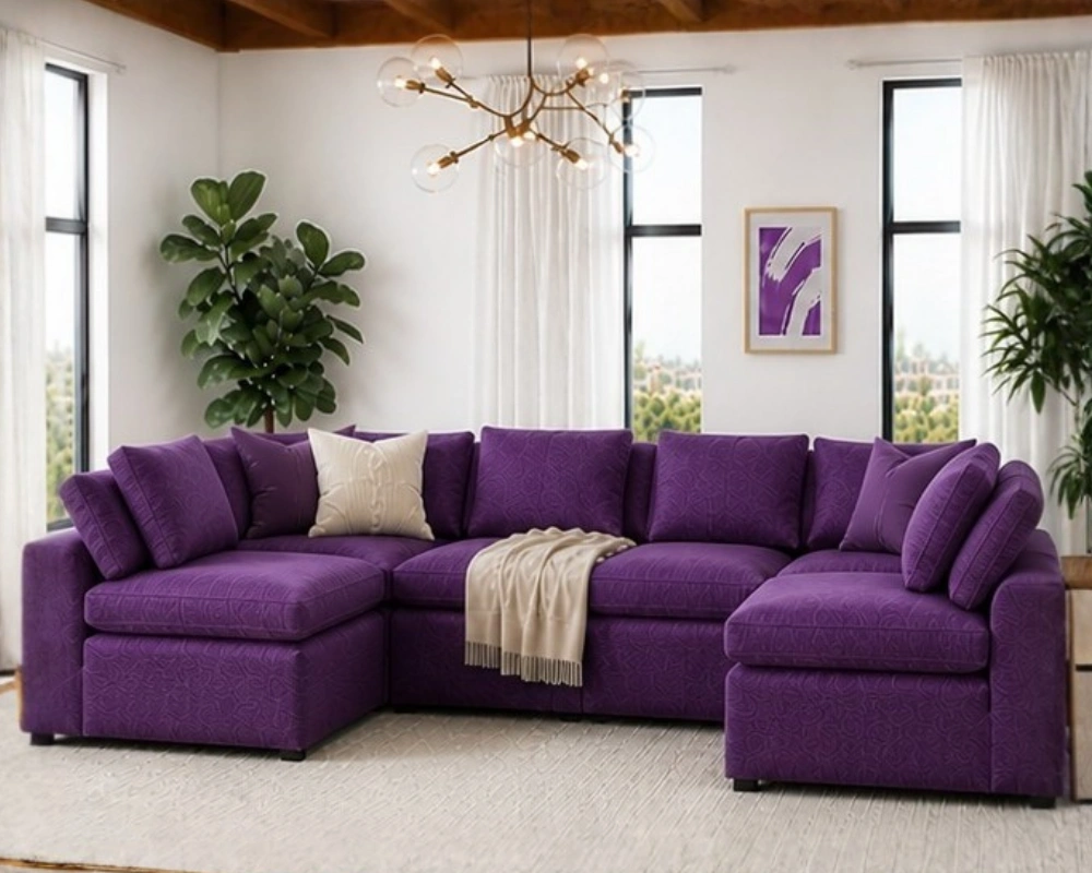 Modern Comfort & Style for Your Living Room - U Shape Sofa - Image 2