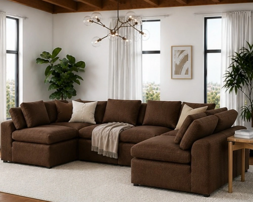 Contemporary U Shape Sofa – Modern Lounge Furniture - Image 2