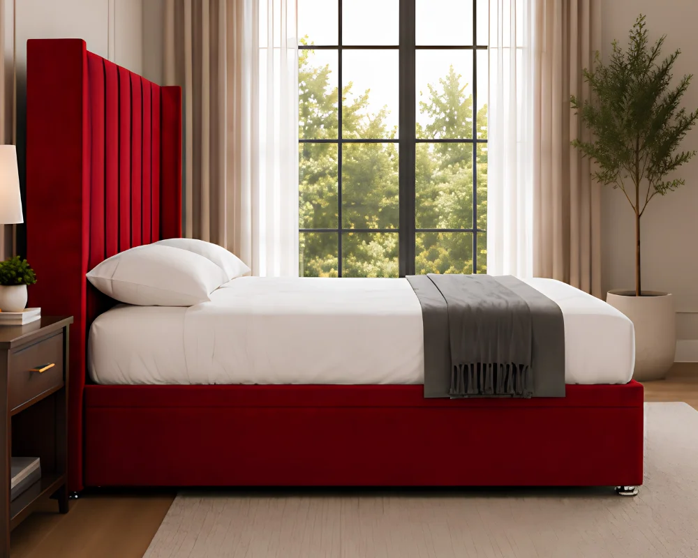 Double Size Ottoman Bed Frame with Mattress - Stylish Double Storage Bed with Mattress - Image 3