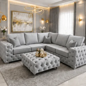 Luxury Ashton Corner Couch – Premium Contemporary Fabric Sectional Sofa