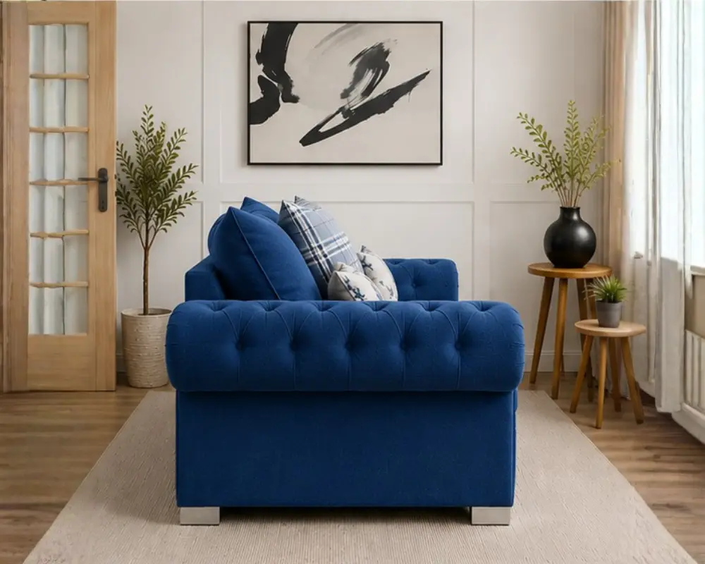 Two seater sofa Marine Blue - Verona 2 Seater Sofa - Image 3