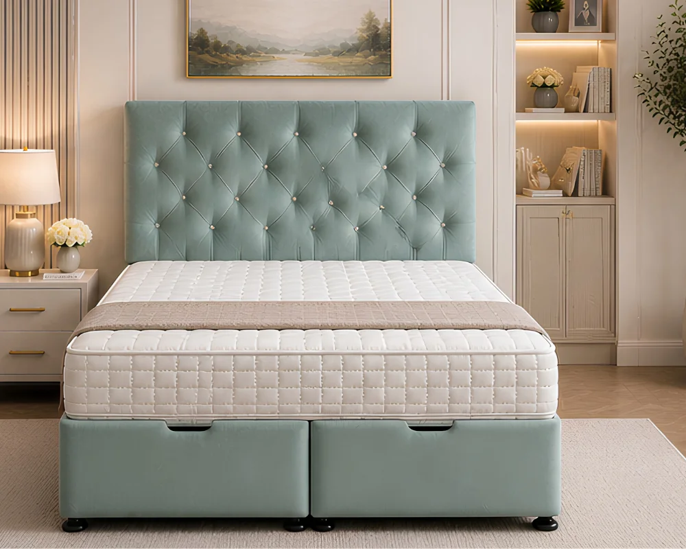 Elegant King Size Ottoman Storage Bed With Mattress - Space Saving King Ottoman Bed - Image 2