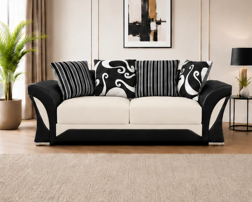 Off White Shannon 3 Seater Sofa – Premium Luxury Living Room Sofa
