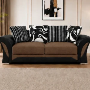 Brown Shannon 3 Seater Sofa - Premium Comfort & Elegant Design