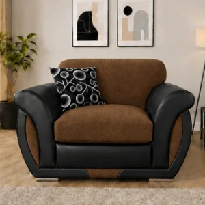 Shannon One Seater Brown Sofa - Stylish Shannon Living Room Chair