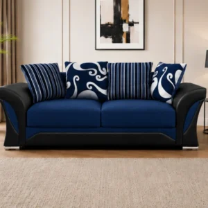 Modern Shannon Blue 3 Seater – Luxury Comfortable Sofa
