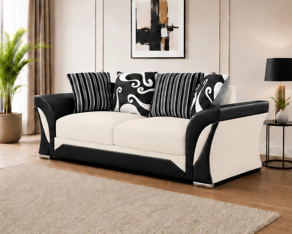 Off White Shannon 3 Seater Sofa – Premium Luxury Living Room Sofa - Image 4