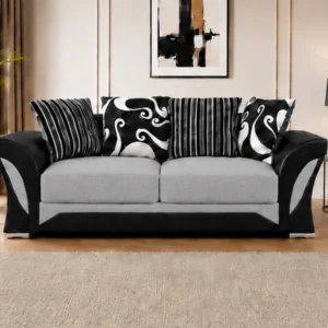 Luxury Light Grey Shannon Sofa – Stylish 3 Seater Living Room Furniture