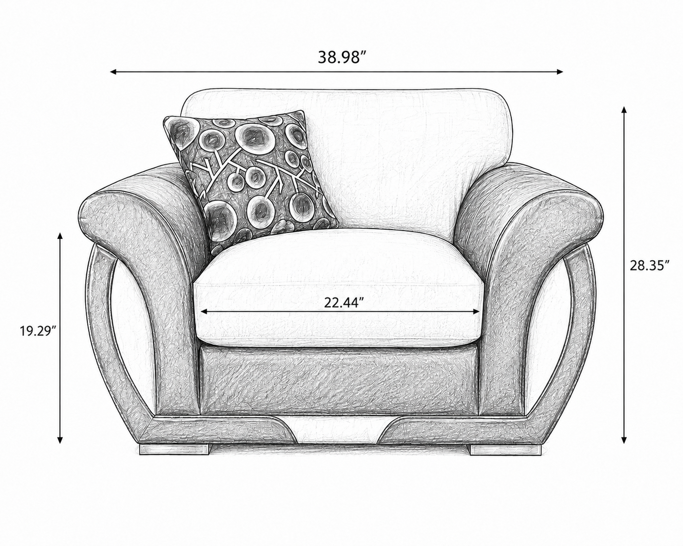 Shannon One Seater Sofa - Luxury Shannon One Seater Sofa - Image 5