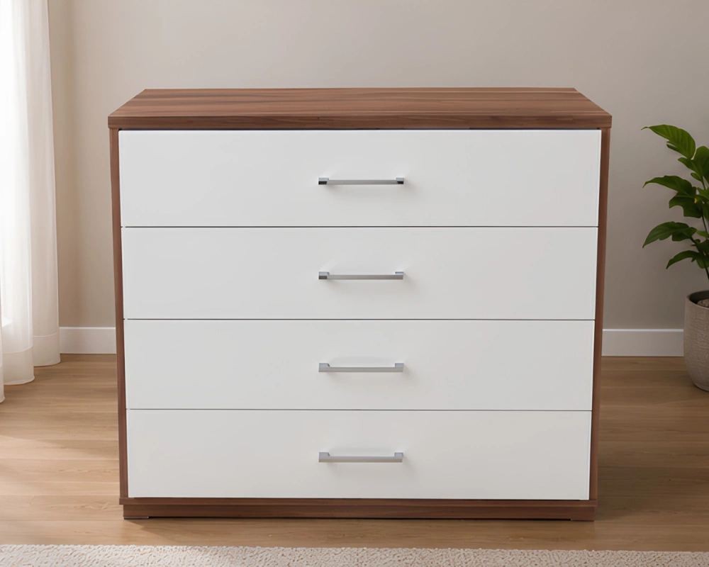 Luxury Spacious Wooden Drawer Cabinet - Chest of Four Drawers