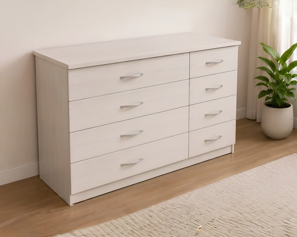 Chest of 4+4 Drawers - Luxury Wooden Drawer - Stylish Wooden Drawer - Image 4