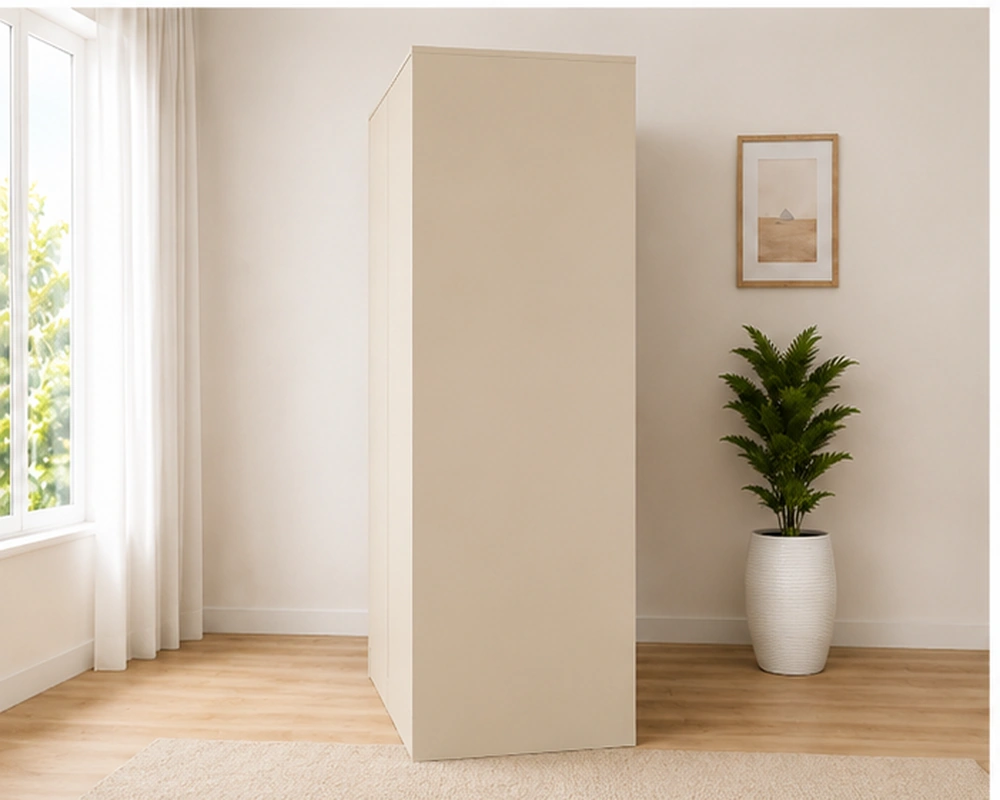 Spacious 5 Door Bedroom Wardrobe | Mirror Door with 4 Storage Drawers - Image 3
