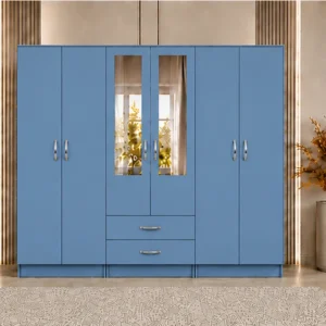 Premium 6 Door Bedroom Wardrobe with Smart Storage Design