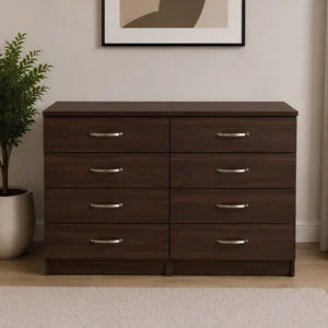 Chest of Drawers 4+4 – Stylish 4/4 Chest of Drawers – Contemporary Large Chest - Luxury Wooden Drawer Cabinet
