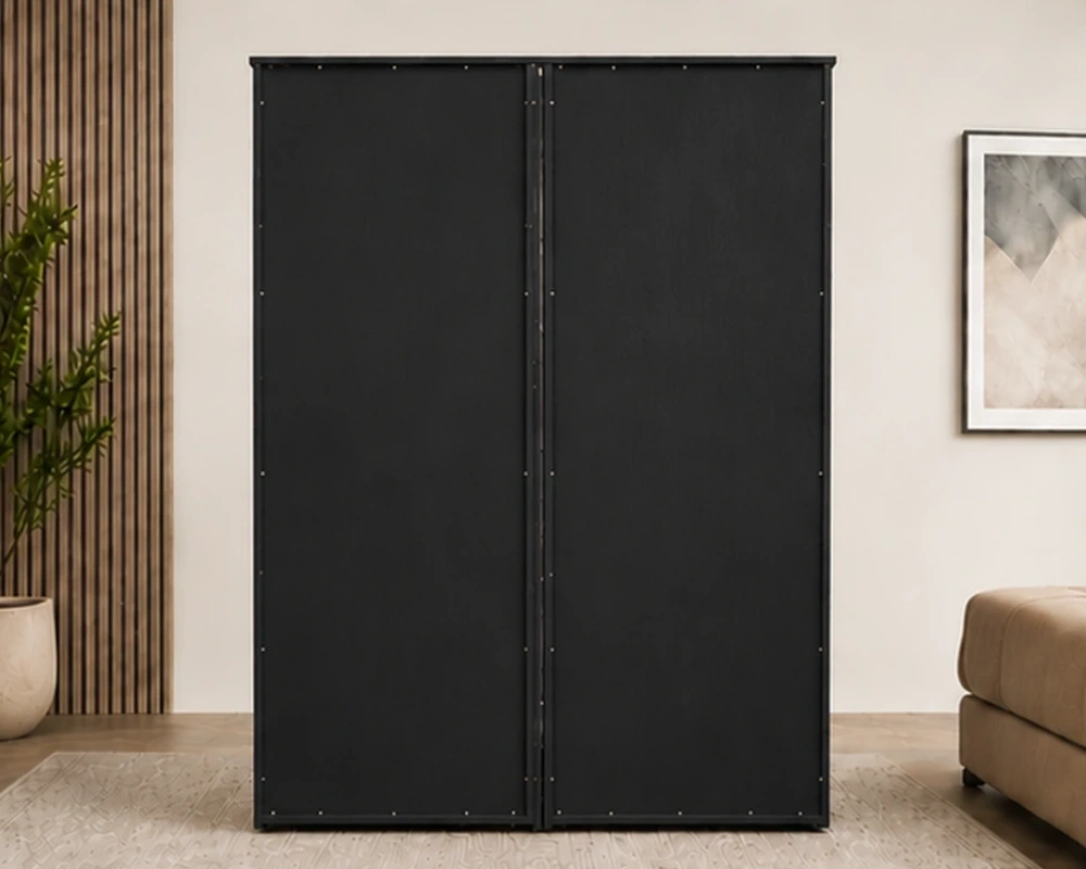 Spacious 4 Door Closet with 2 Mirrored Doors and 2 Practical Storage Drawers - Image 3
