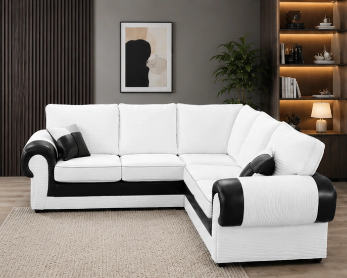 Modern Corner Sofa – Comfortable L Shaped Living Room Sofa - Image 4