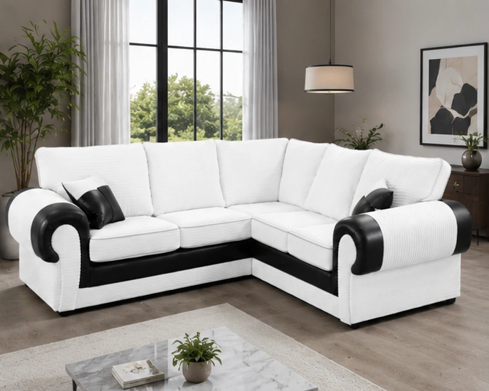 Modern Corner Sofa – Comfortable L Shaped Living Room Sofa - Image 2
