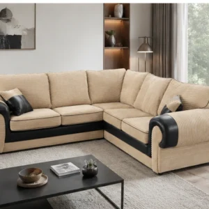 Luxury L Shape Corner Sofa – Spacious Family Comfort