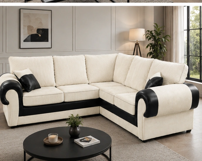 Contemporary Corner Sofa – Spacious L Shape Sofa - Image 2