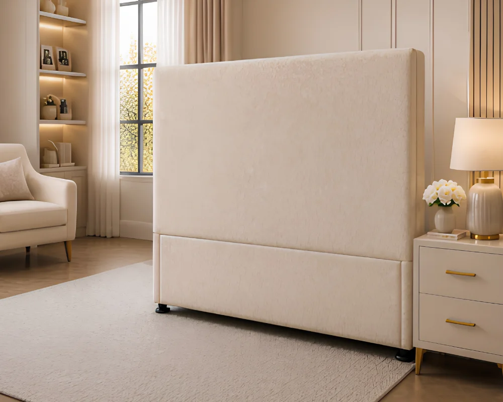 Beige Ottoman King Bed – Modern 180×200cm Frame with Lift-Up Storage - Image 4