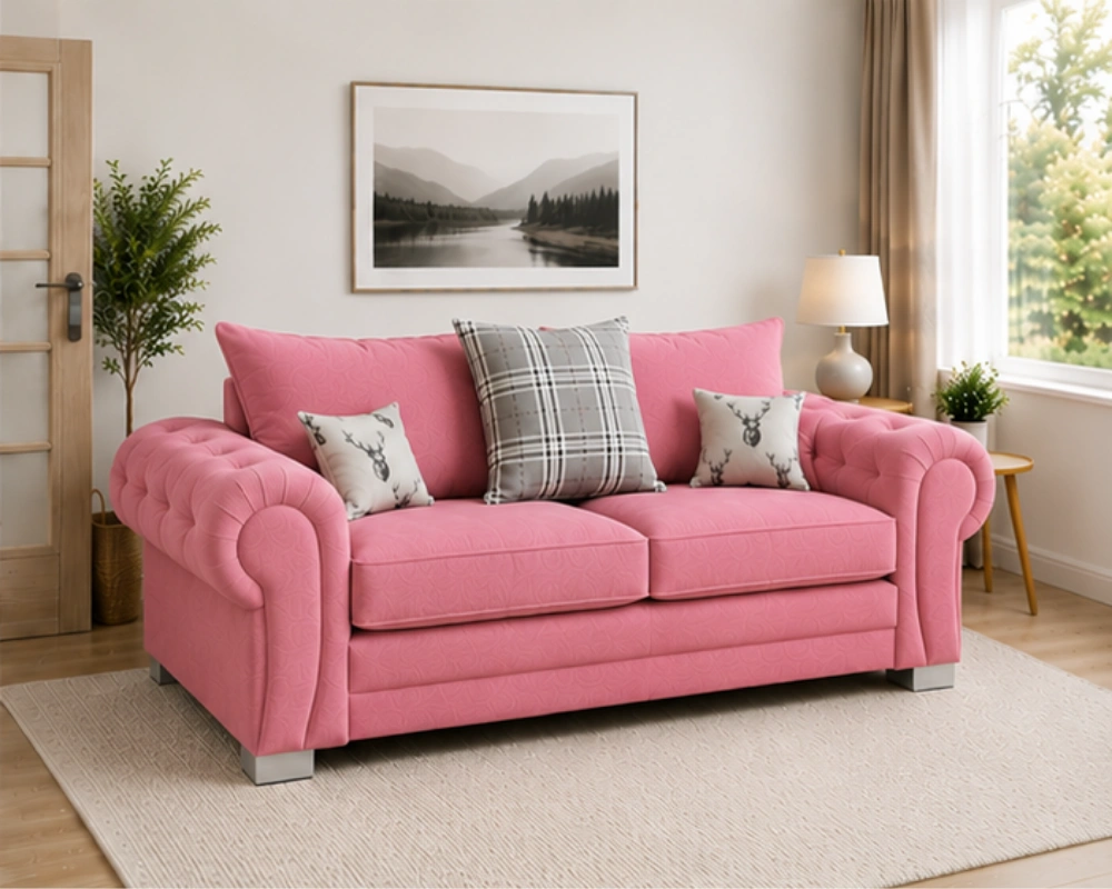 Verona 3 Seater Sofa – Verona Sofa – Elegant Fabric Sofa - Image 2
