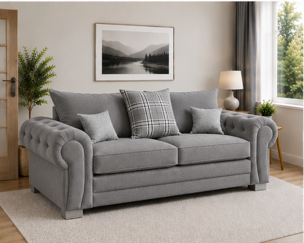 3 Seater Verona Sofa – Premium Comfort Seating Sofa - Elegant Fabric Sofa - Verona 3 Seater Sofa - Image 2