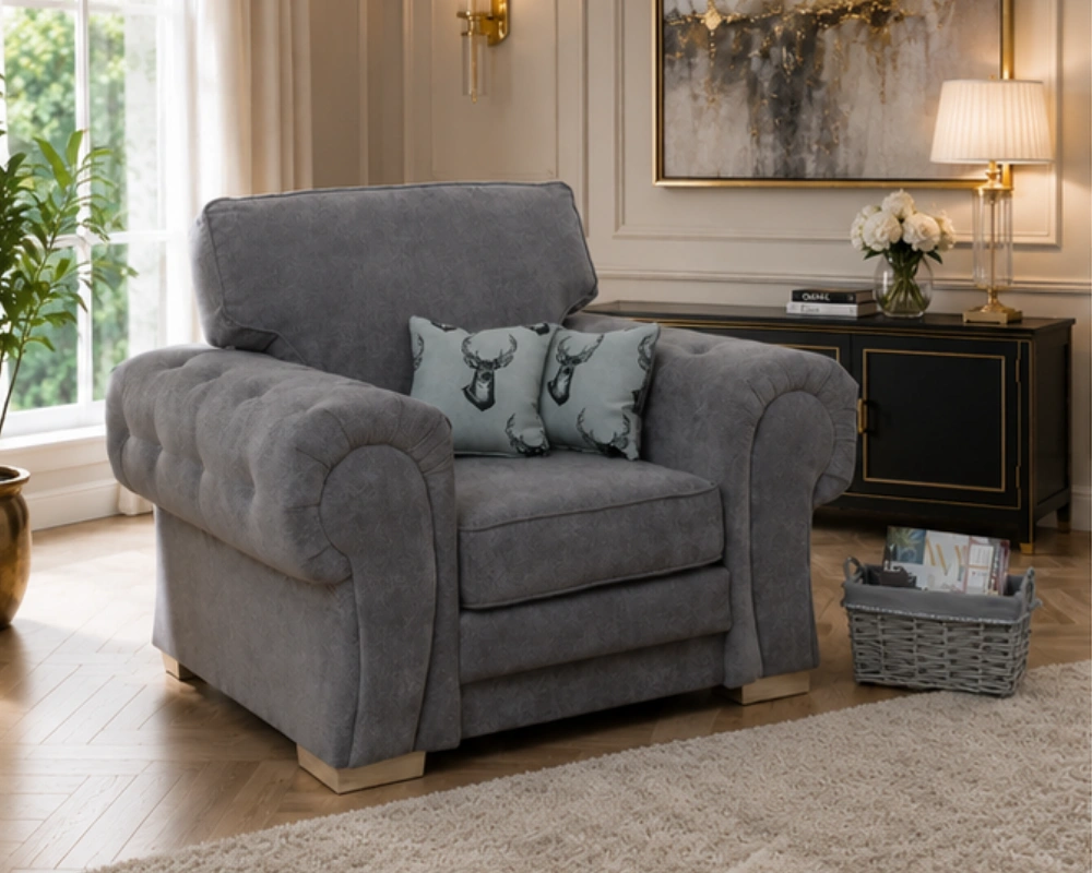 Verona 1 Seater Sofa - One Seater Sofa - Modern Single Seater Sofa - Image 4