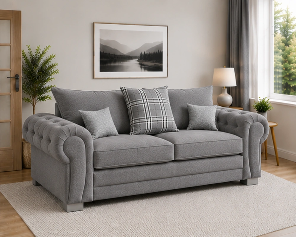 3 Seater Verona Sofa – Premium Comfort Seating Sofa - Elegant Fabric Sofa - Verona 3 Seater Sofa - Image 4