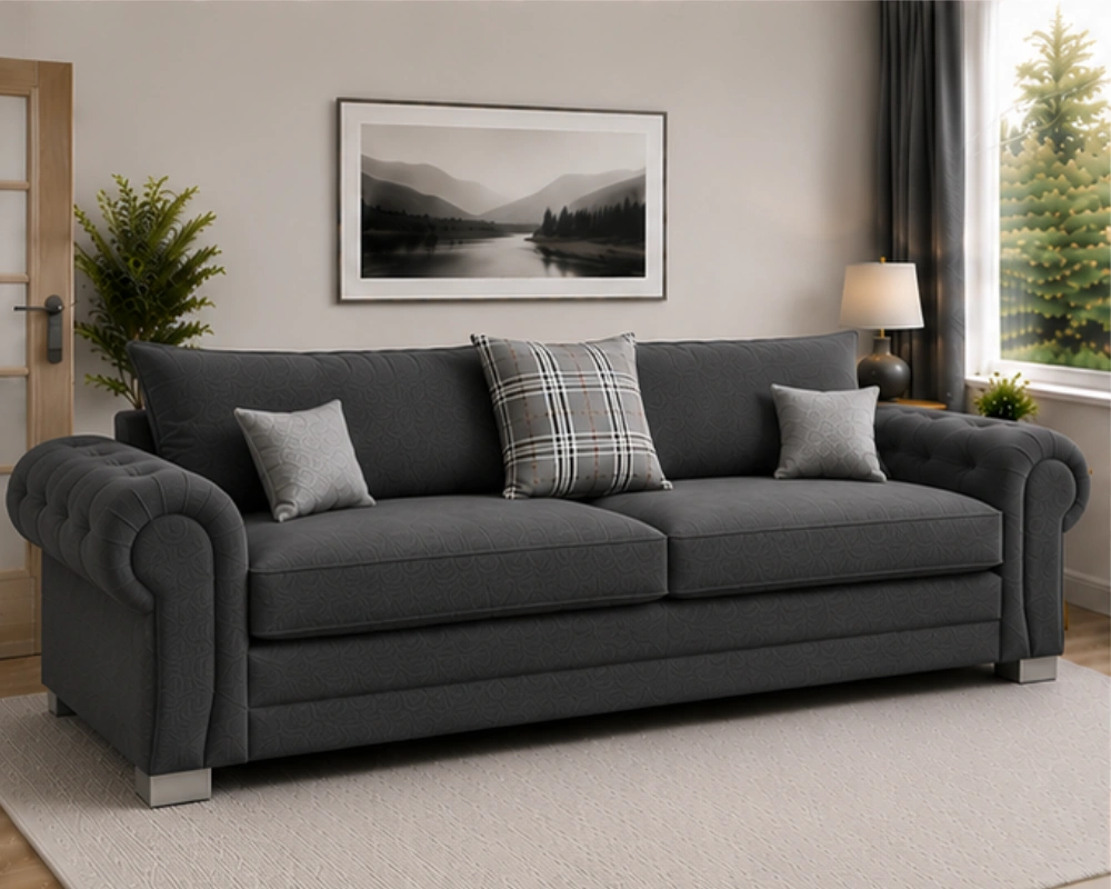 Verona 3 Seater Modern Sofa - Stylish Sofa - Image 2