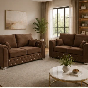 Luxury 2+3 Seater Sofa Set for Living Room Elegant Upholstered 2+3 Sofa Set