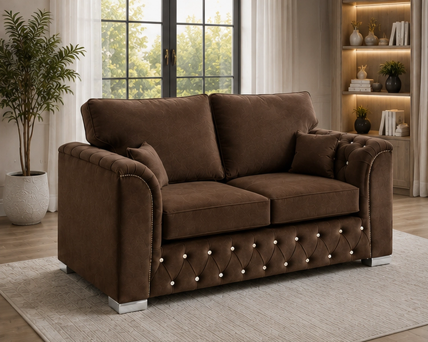 Luxury 2 Seater Sofa – Elegant Quilted Design Modern 2 Seater Sofa – Premium Comfort & Style - Image 2