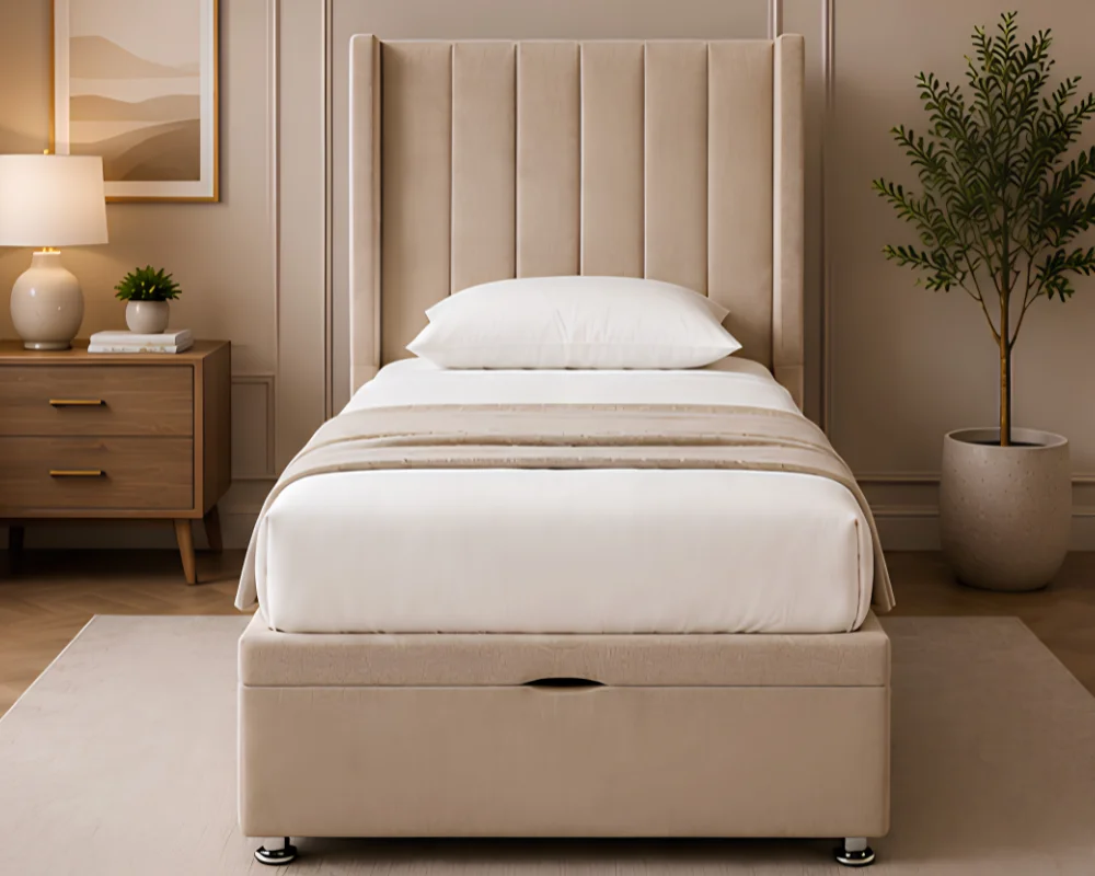 Single Ottoman Bed with Mattress – Single Ottoman Storage Bed with Mattress